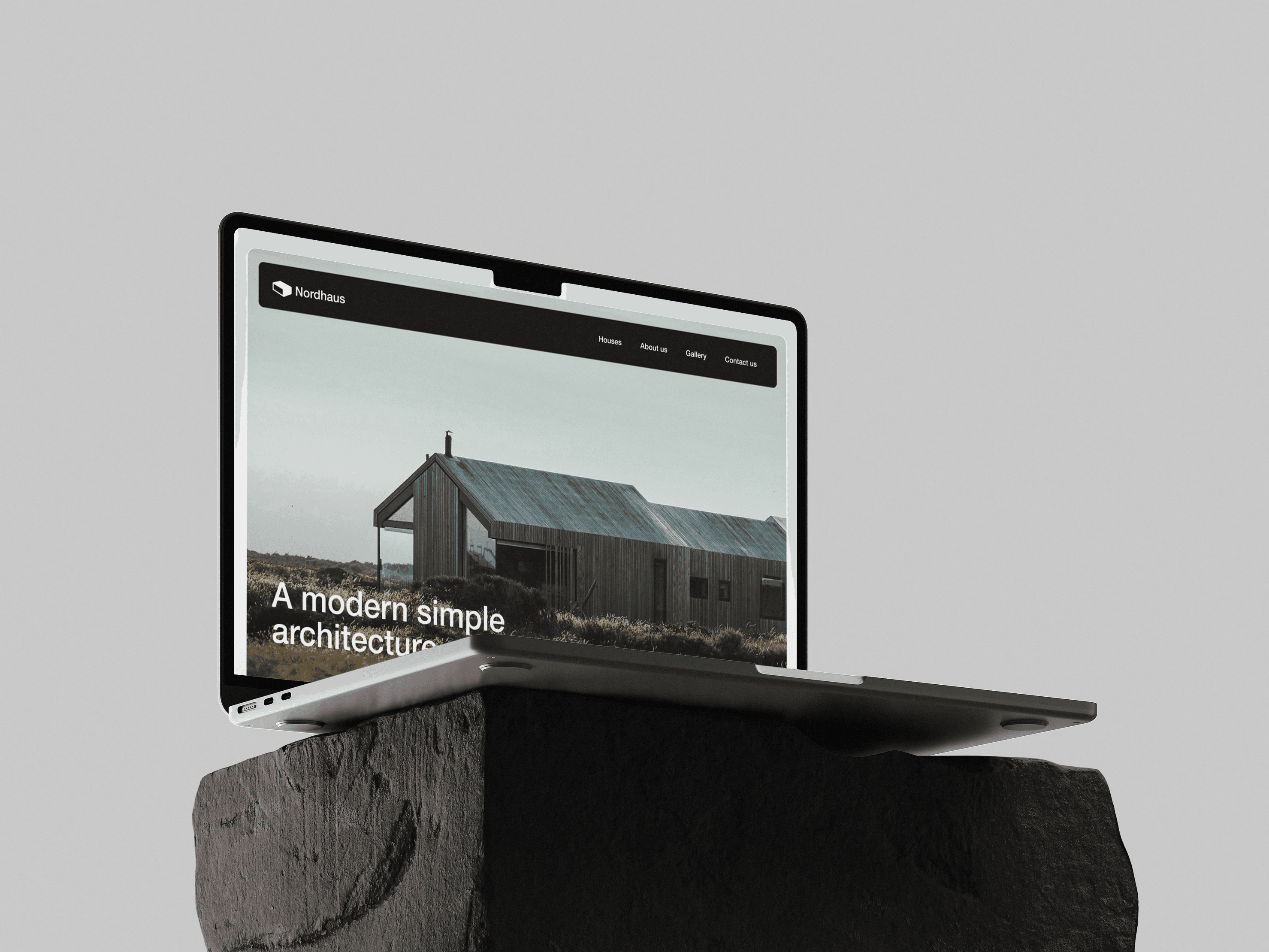 Nordhaus, konceptuální stavební společnost - náhled projektu tvorby webu BrandLabs Praha